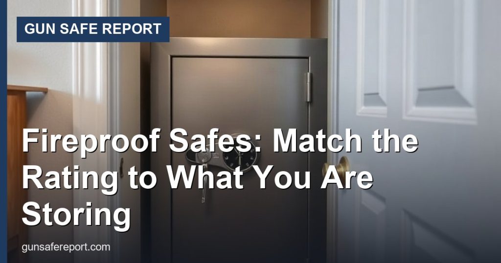 Fireproof Safes: Match the Rating to What You Are Storing - Gun Safe Report